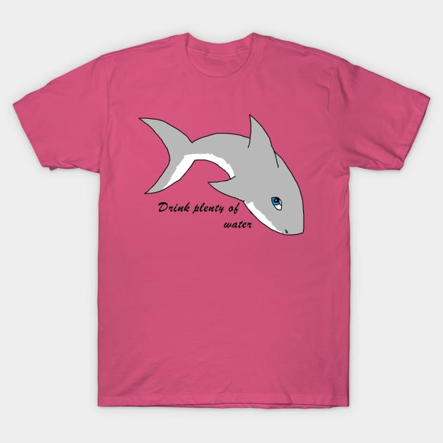 Friendly Shark Reminder T-Shirt by HuskyWerewolf